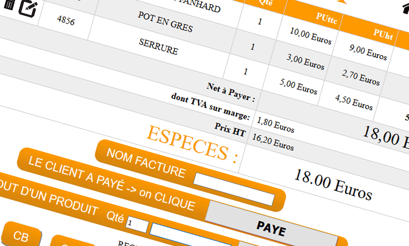 logiciel caisse depot vente