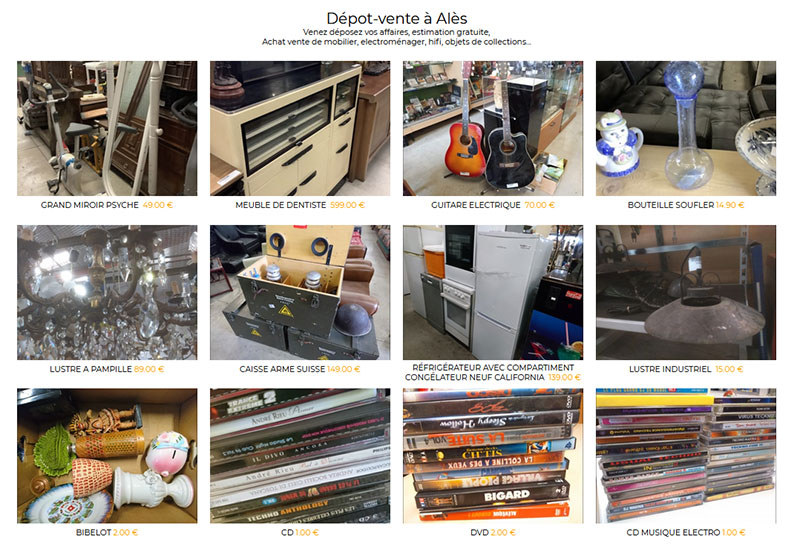 capture ecran logiciel depot vente