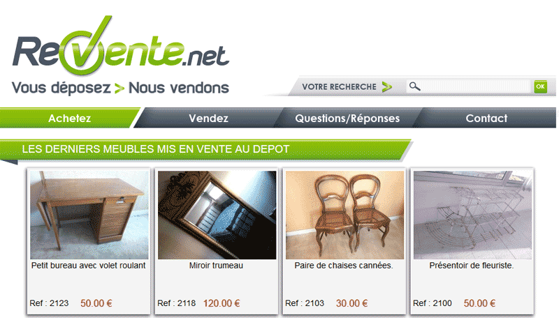 site internet depot vente revente